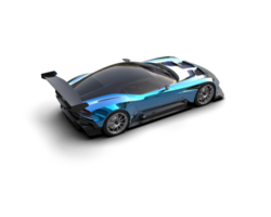 Realistic sport car isolated on background. 3d rendering - illustration png
