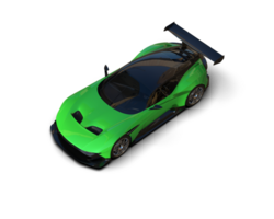 Realistic sport car isolated on background. 3d rendering - illustration png
