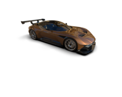 Realistic sport car isolated on background. 3d rendering - illustration png