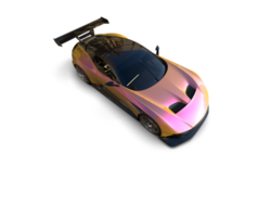 Realistic sport car isolated on background. 3d rendering - illustration png