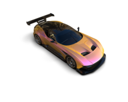 Realistic sport car isolated on background. 3d rendering - illustration png