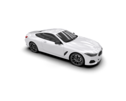 Realistic sport car isolated on background. 3d rendering - illustration png