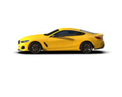 Realistic sport car isolated on background. 3d rendering - illustration png