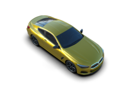 Realistic sport car isolated on background. 3d rendering - illustration png