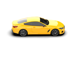 Realistic sport car isolated on background. 3d rendering - illustration png