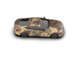 Realistic sport car isolated on background. 3d rendering - illustration png