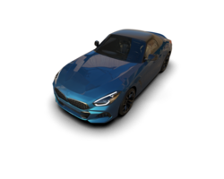 Realistic sport car isolated on background. 3d rendering - illustration png