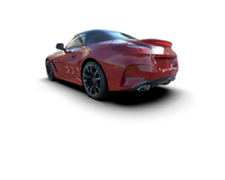 Realistic sport car isolated on background. 3d rendering - illustration png