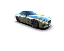 Realistic sport car isolated on background. 3d rendering - illustration png