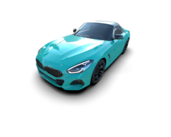 Realistic sport car isolated on background. 3d rendering - illustration png