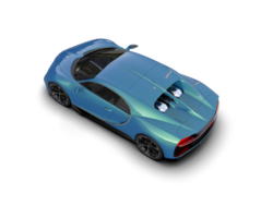 Realistic sport car isolated on background. 3d rendering - illustration png