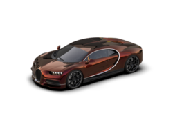 Realistic sport car isolated on background. 3d rendering - illustration png