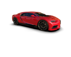 Realistic sport car isolated on background. 3d rendering - illustration png