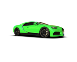 Realistic sport car isolated on background. 3d rendering - illustration png