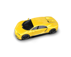 Realistic sport car isolated on background. 3d rendering - illustration png