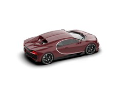 Realistic sport car isolated on background. 3d rendering - illustration png