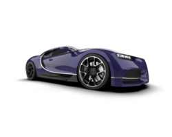 Realistic sport car isolated on background. 3d rendering - illustration png