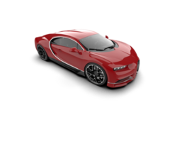 Realistic sport car isolated on background. 3d rendering - illustration png