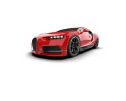 Realistic sport car isolated on background. 3d rendering - illustration png
