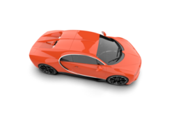 Realistic sport car isolated on background. 3d rendering - illustration png