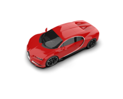 Realistic sport car isolated on background. 3d rendering - illustration png