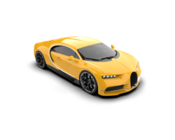 Realistic sport car isolated on background. 3d rendering - illustration png