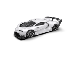 Realistic sport car isolated on background. 3d rendering - illustration png
