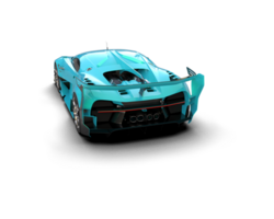 Realistic sport car isolated on background. 3d rendering - illustration png
