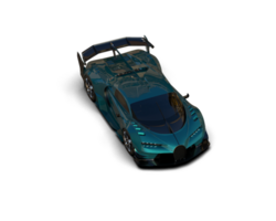 Realistic sport car isolated on background. 3d rendering - illustration png