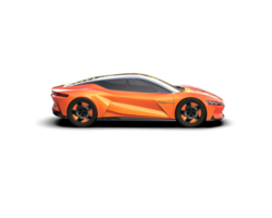 Realistic sport car isolated on background. 3d rendering - illustration png