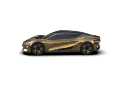 Realistic sport car isolated on background. 3d rendering - illustration png