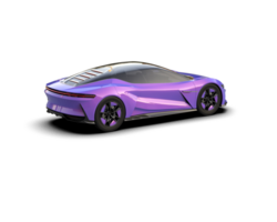 Realistic sport car isolated on background. 3d rendering - illustration png