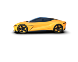 Realistic sport car isolated on background. 3d rendering - illustration png