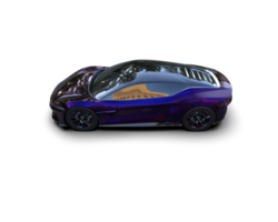 Realistic sport car isolated on background. 3d rendering - illustration png