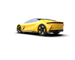 Realistic sport car isolated on background. 3d rendering - illustration png