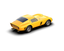 Realistic sport car isolated on background. 3d rendering - illustration png