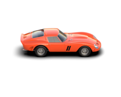 Realistic sport car isolated on background. 3d rendering - illustration png