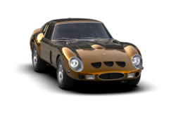 Realistic sport car isolated on background. 3d rendering - illustration png