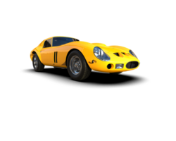 Realistic sport car isolated on background. 3d rendering - illustration png