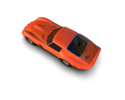 Realistic sport car isolated on background. 3d rendering - illustration png