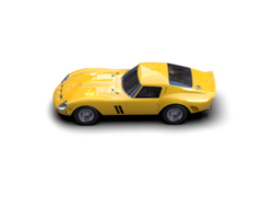 Realistic sport car isolated on background. 3d rendering - illustration png