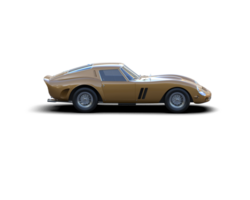 Realistic sport car isolated on background. 3d rendering - illustration png
