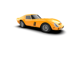 Realistic sport car isolated on background. 3d rendering - illustration png