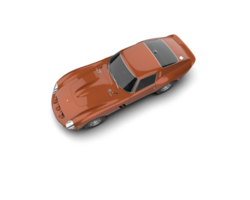 Realistic sport car isolated on background. 3d rendering - illustration png