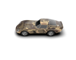 Realistic sport car isolated on background. 3d rendering - illustration png