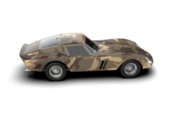 Realistic sport car isolated on background. 3d rendering - illustration png