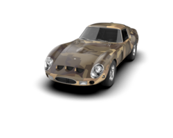 Realistic sport car isolated on background. 3d rendering - illustration png