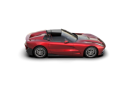 Realistic sport car isolated on background. 3d rendering - illustration png