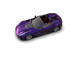 Realistic sport car isolated on background. 3d rendering - illustration png