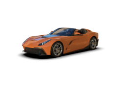 Realistic sport car isolated on background. 3d rendering - illustration png